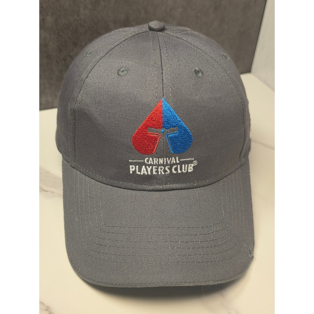 Carnival Players Club Gray Baseball Cap Dice Logo Adjustable Hat Carnival Cruise